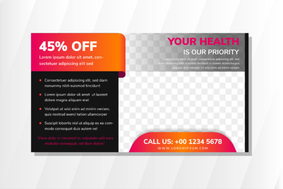 Health Orange Horizontal Flyer: A Modern Approach to Medical Advertising