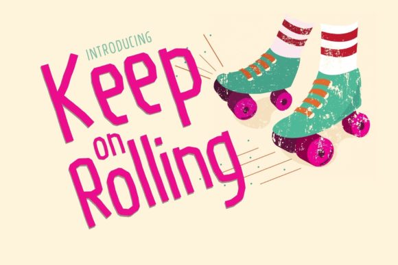 Keep on Rolling: A Quirky Handwritten Font That Brings Joy to Your Designs