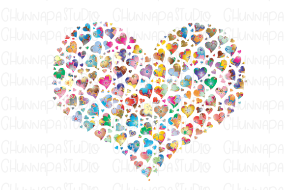 Many Flower Colorful Dog Foot Heart: A Versatile Design for Creative Projects