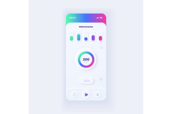 Metronome Application Interface for Precise Rhythm Control