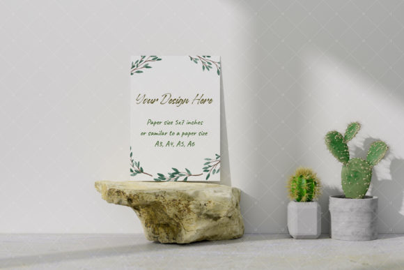 Postcard Greeting Card Mockup 6: A Practical Tool for Showcasing Your Art