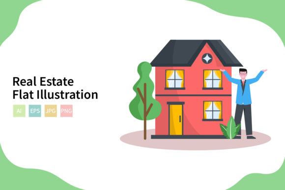 Real Estate Flat Vector Illustration: A Visual Tool for Modern Property Transactions