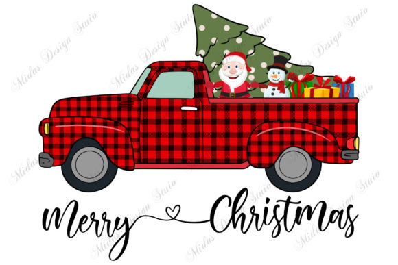 Sublimation - Buffalo Plaid Truck