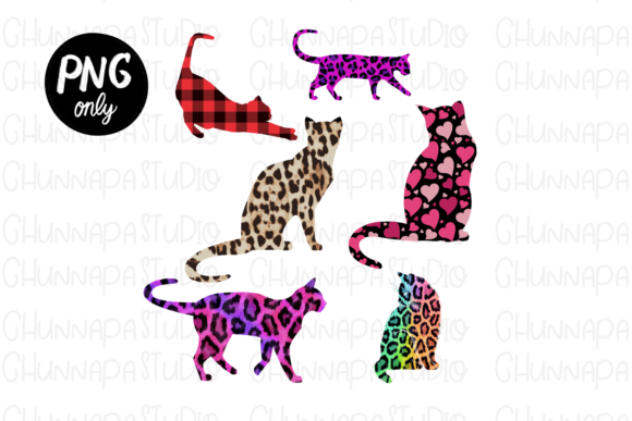 Sublimation-Leopard with Pink Cat: A Versatile Design for Creative Projects