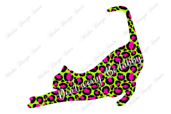 Sublimation - Neon Lazy Cat: A Vibrant Addition to Your Creative Projects