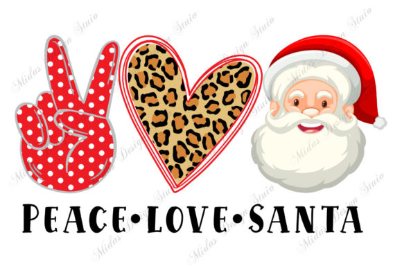Sublimation - Peace Love Santa